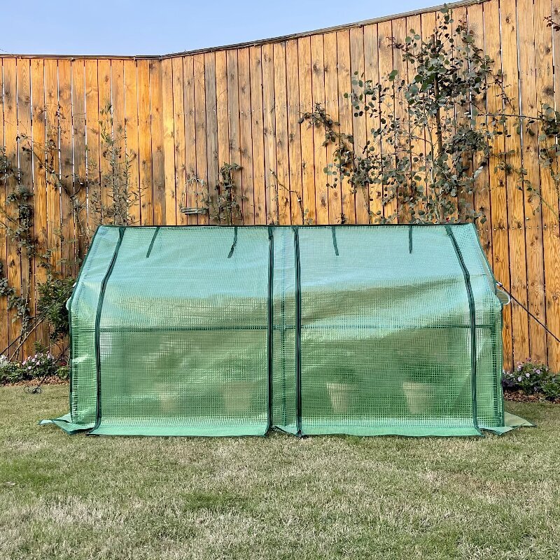 PE Tunnel Garden Greenhouse with window 180x90x90cm