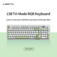 Langtu L98 Wireless RGB Mechanical Style Gaming Keyboard - Green