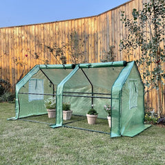 PE Tunnel Garden Greenhouse with window 180x90x90cm