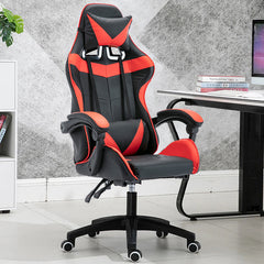 Gaming Chair with Headrest and Lumbar Support Black & Red