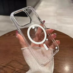 Clear Magnetic MagSafe Shockproof iPhone Case for iPhone 14 Pro