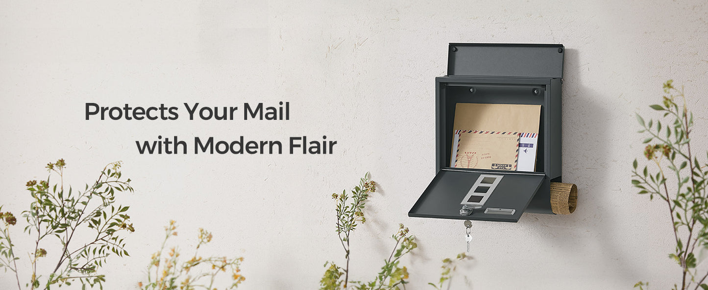 Letterbox Mailbox with Newspaper Holder
