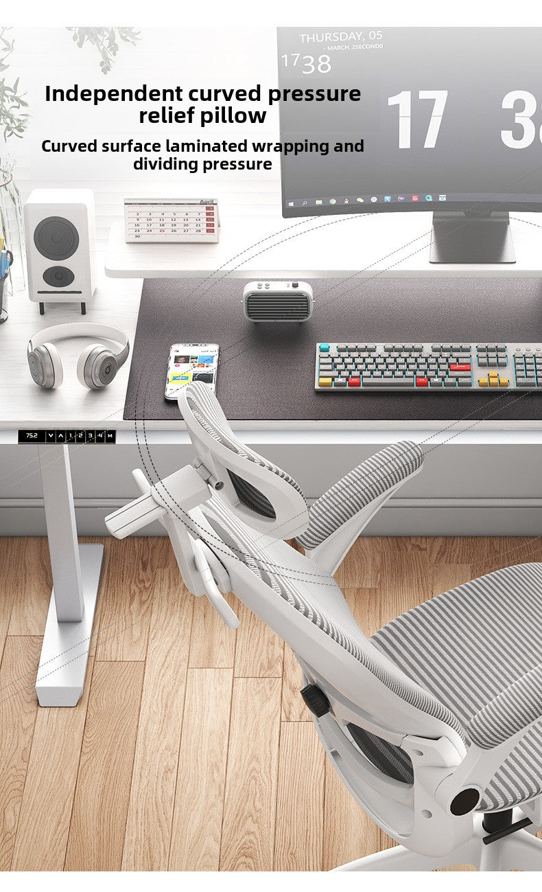 4D Adjustable Ergonomic Office Chair with foot support