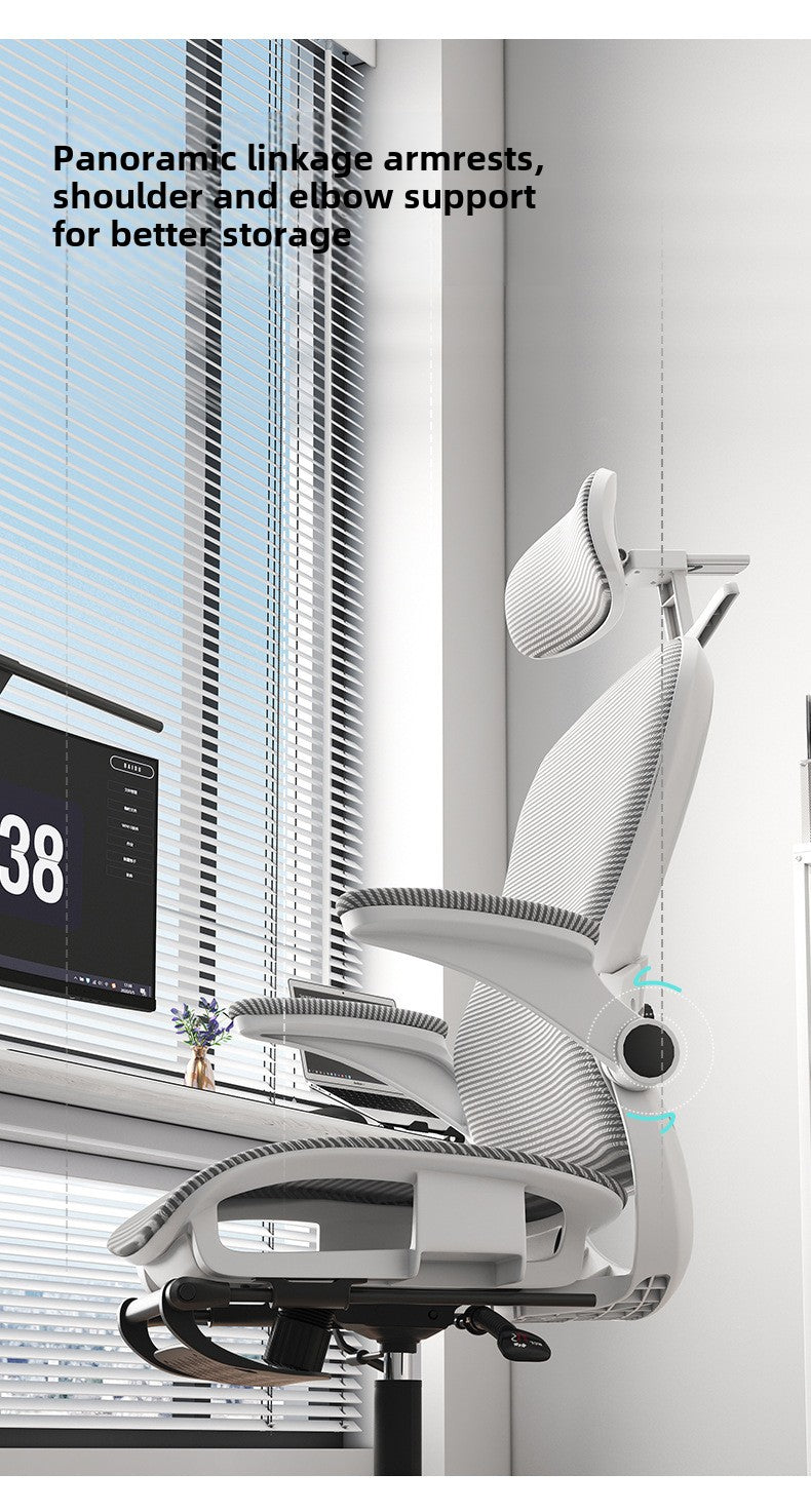 4D Adjustable Ergonomic Office Chair with foot support