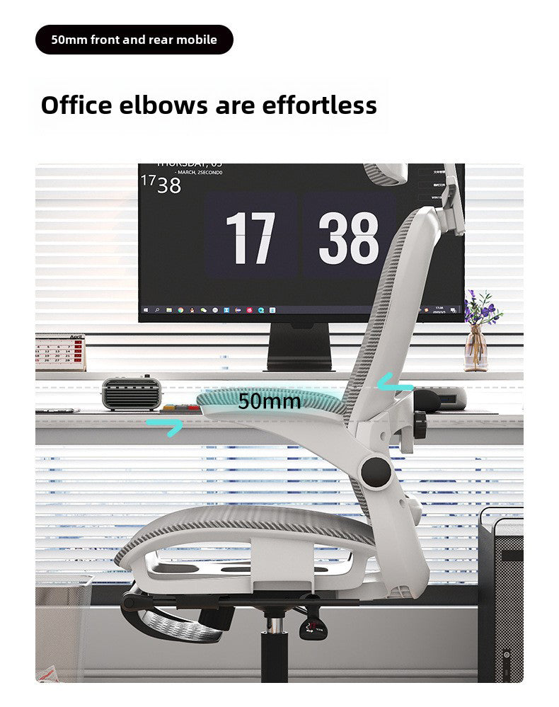 4D Adjustable Ergonomic Office Chair with foot support