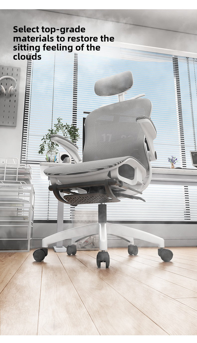 4D Adjustable Ergonomic Office Chair with foot support