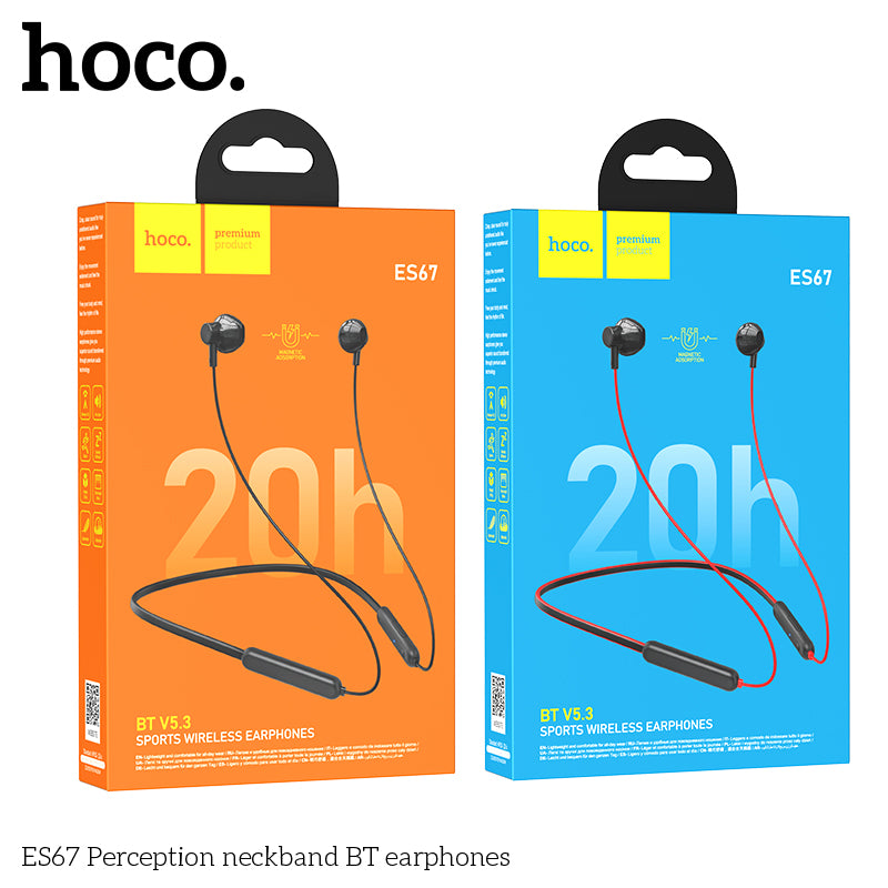 hoco. ES67 YUE SEE Neck-Mount Bluetooth Headset Black