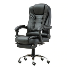 Workspace Executive Chair with Footrest Black