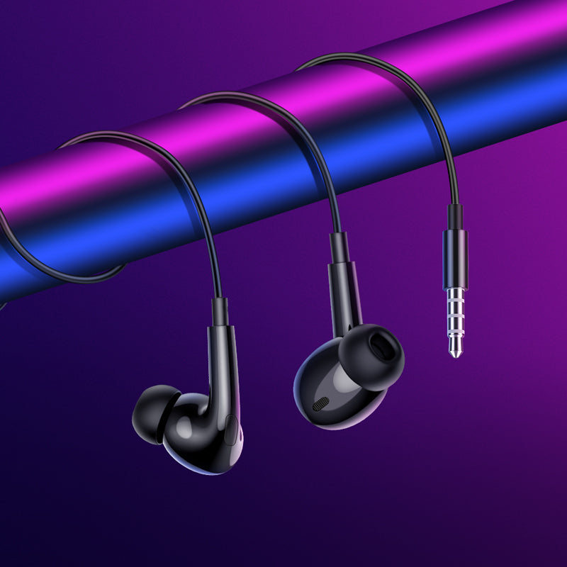 hoco. Crystal 3.5mm Earphones with Microphone M101 Pro Black