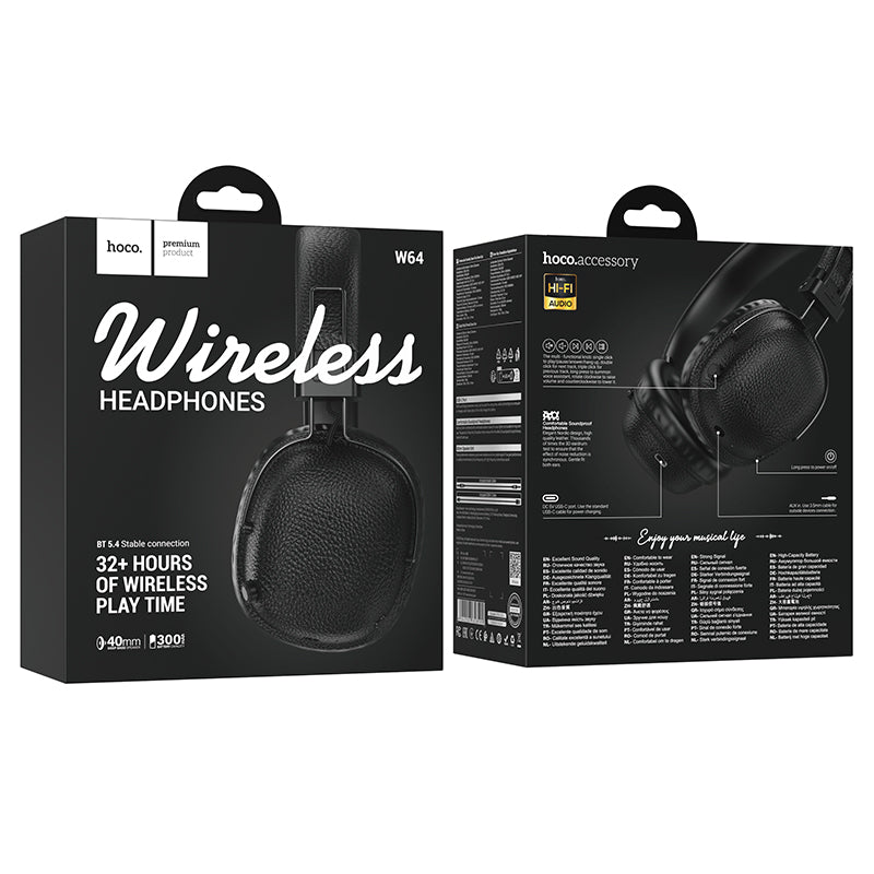 hoco. Earl II Marshall-Style Wireless Bluetooth Headphones Headset W64