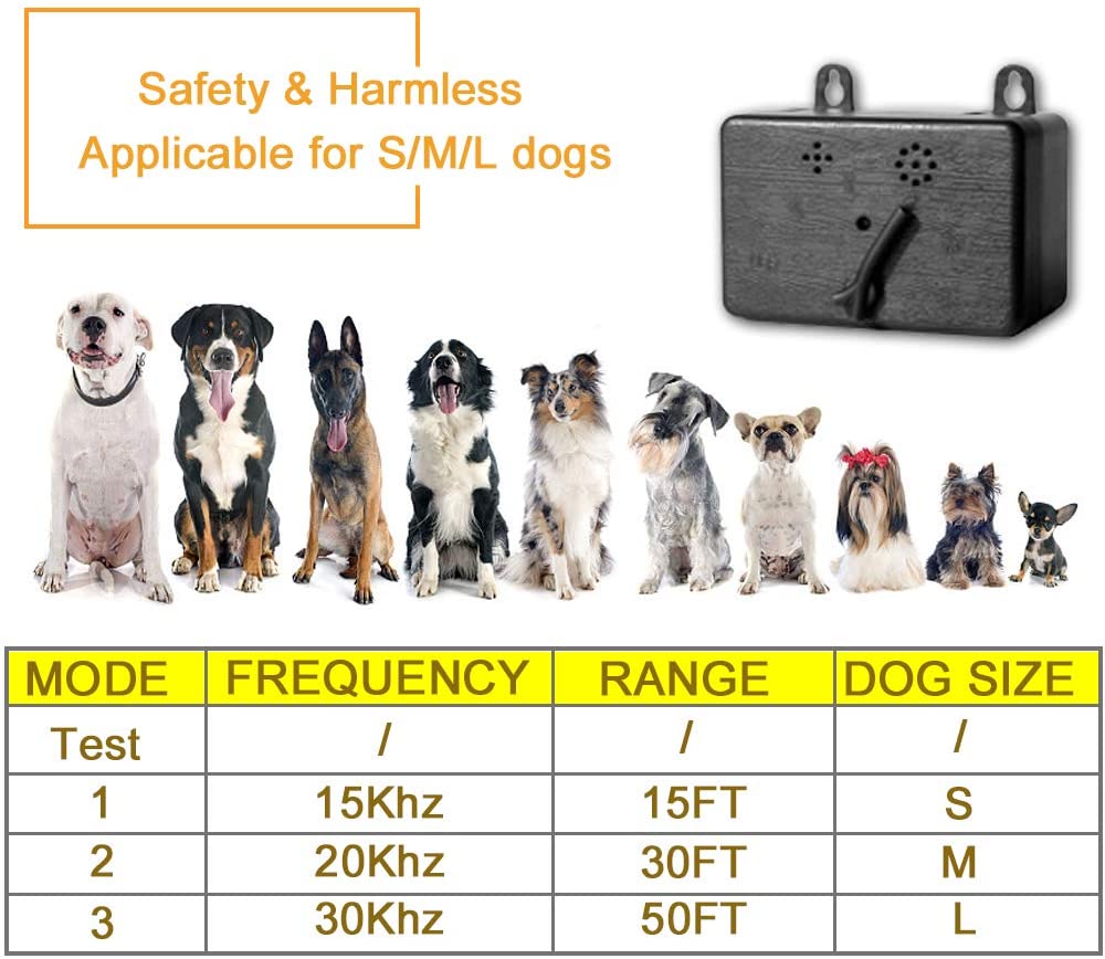 Ultrasonic Anti Dog Barking Device Silencer