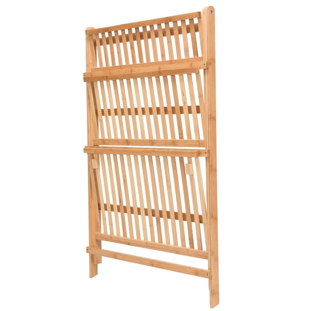 Bamboo Ladder Plant Stand 3-Tier Foldable Organiser