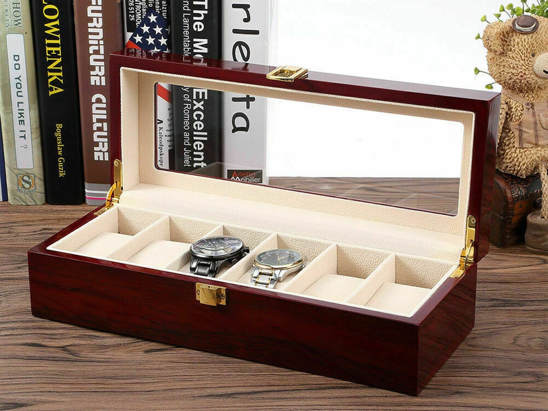 Wooden Watch Display Storage Box