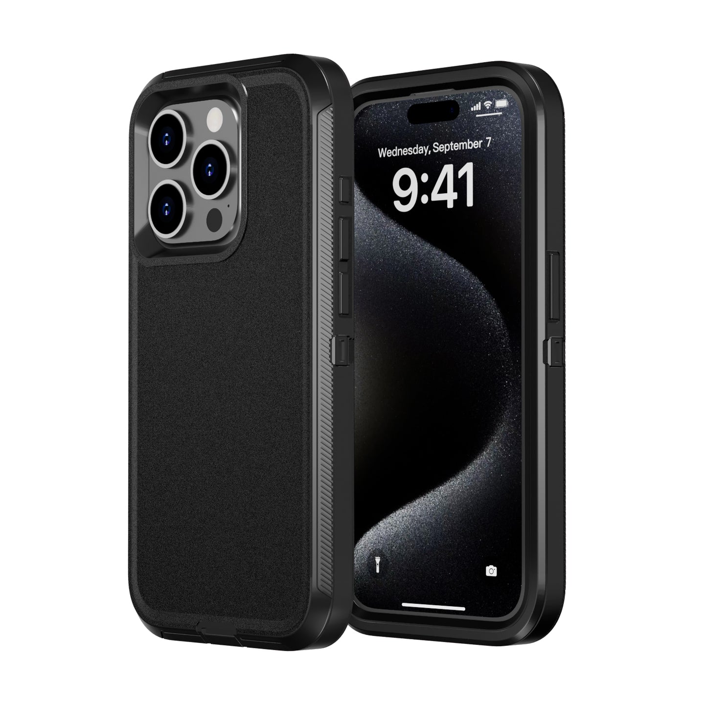Adventurer Heavy Duty Case for iPhone 15 Pro Max - Black