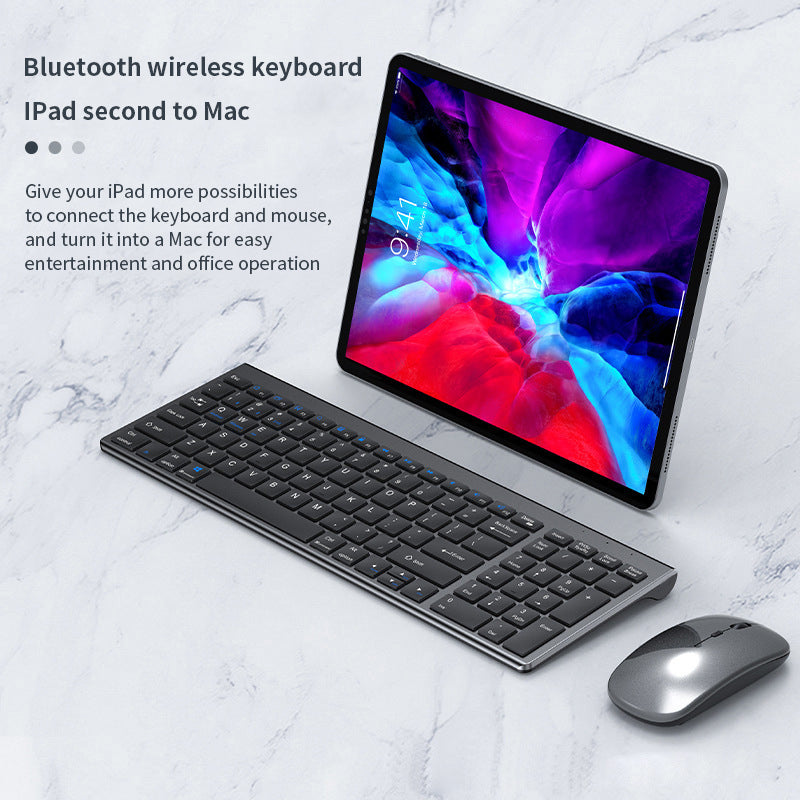 Silent 2.4G / Bluetooth Wireless Keyboard Mouse Set