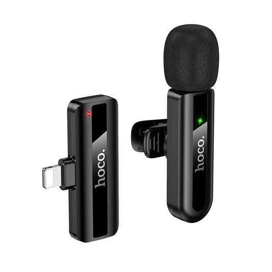 Hoco L20 Lightning Wireless Lavalier Microphone for iPhone