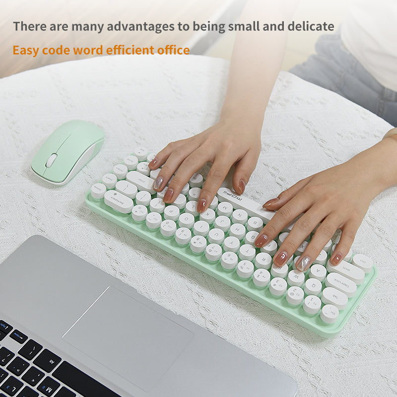 MOFII Wireless Keyboard and Mouse Set - Green