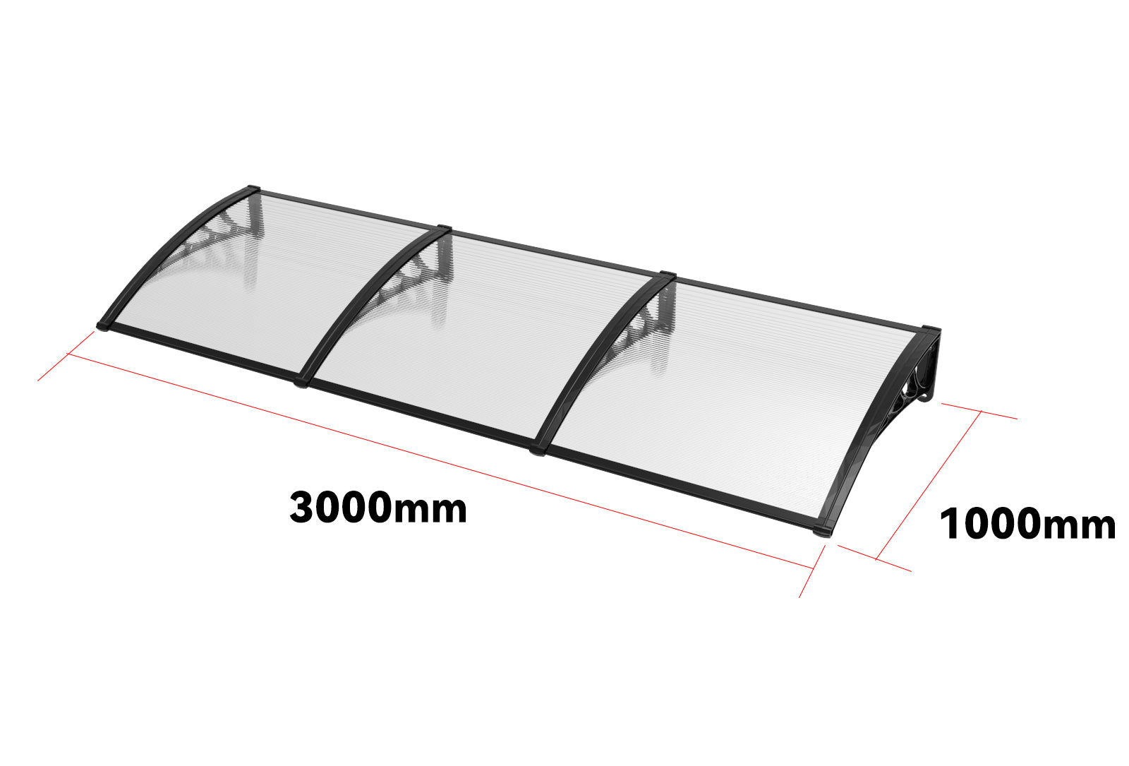 Industrial-level Window Canopy Awning 3M x 1M