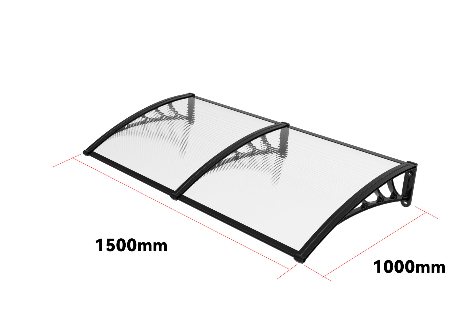 Window Canopy Awning 1.5M x 1M