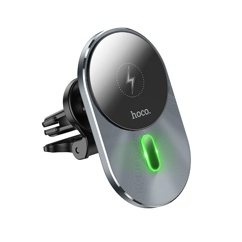 Hoco CA91 Magic Magnetic Wireless Charging Car Mount - Grey