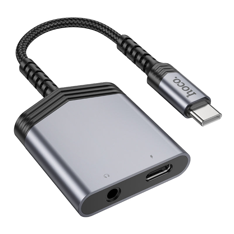 hoco. Type-C to Type-C + 3.5mm Digital Audio Converter 27w Charging LS39
