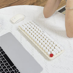 MOFII Wireless Keyboard and Mouse Set - off-white