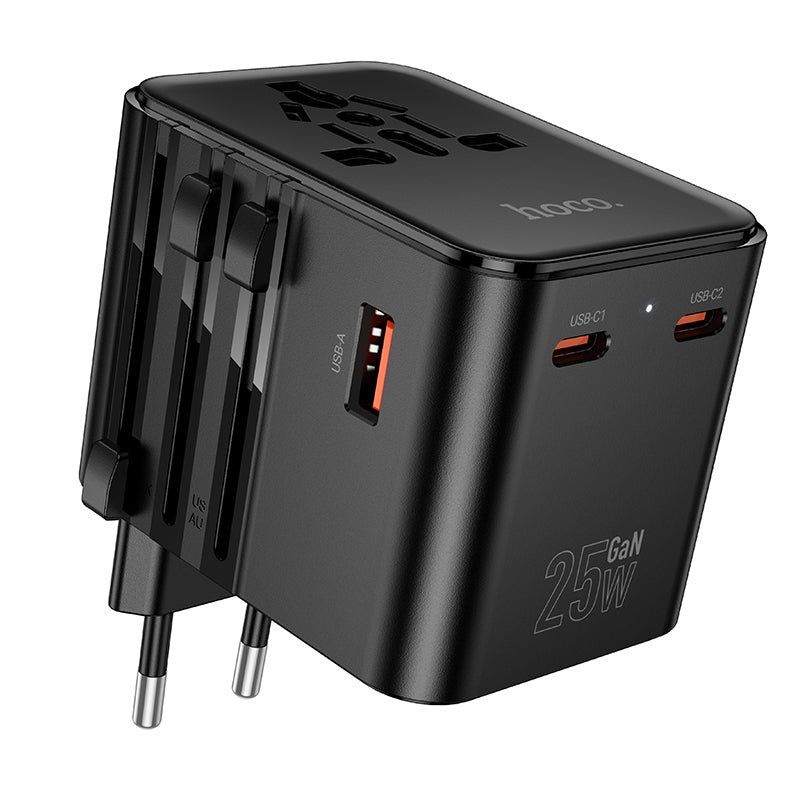 hoco. USB-C PD 25W Global Universal Travel Adapter Charger AC31