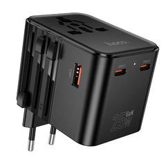 hoco. USB-C PD 25W Global Universal Travel Adapter Charger AC31