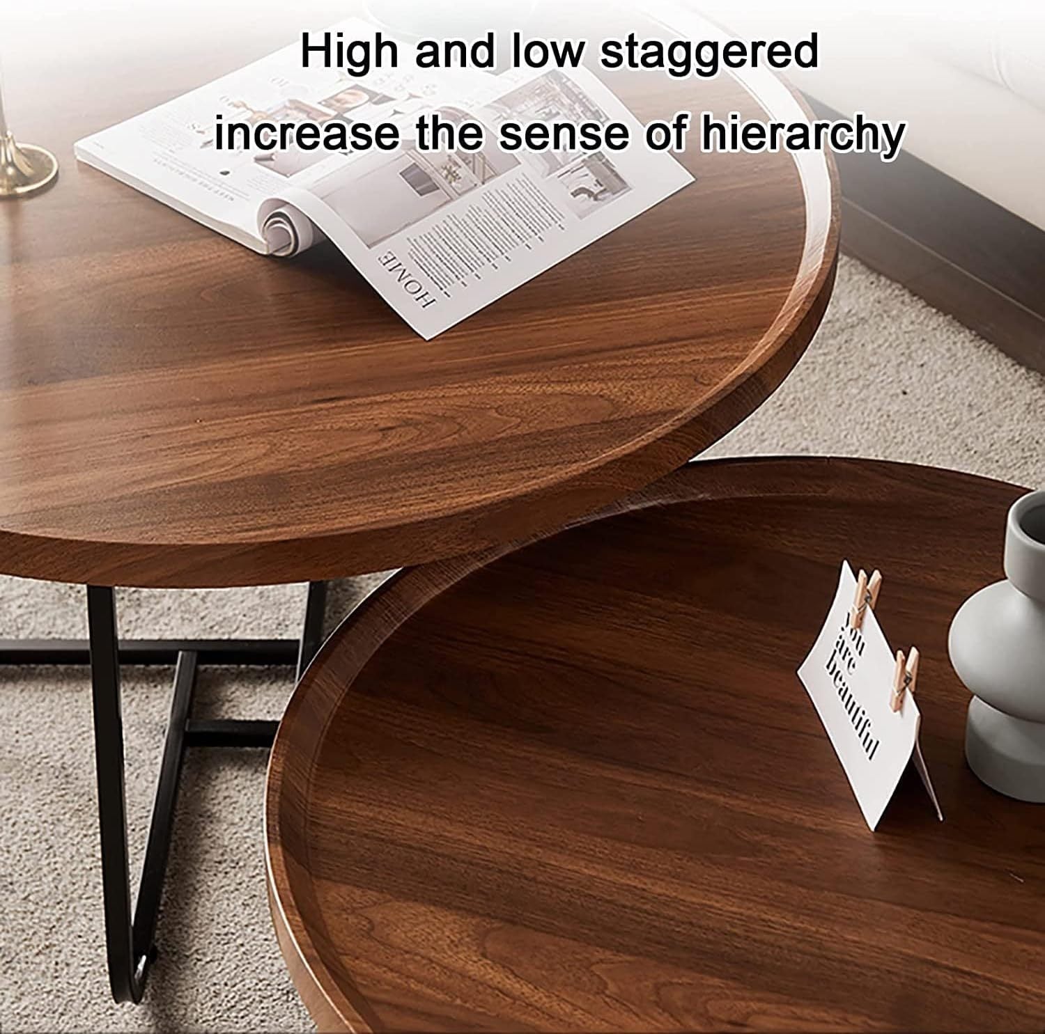 VASAGLE Coffee Table Side Table Set