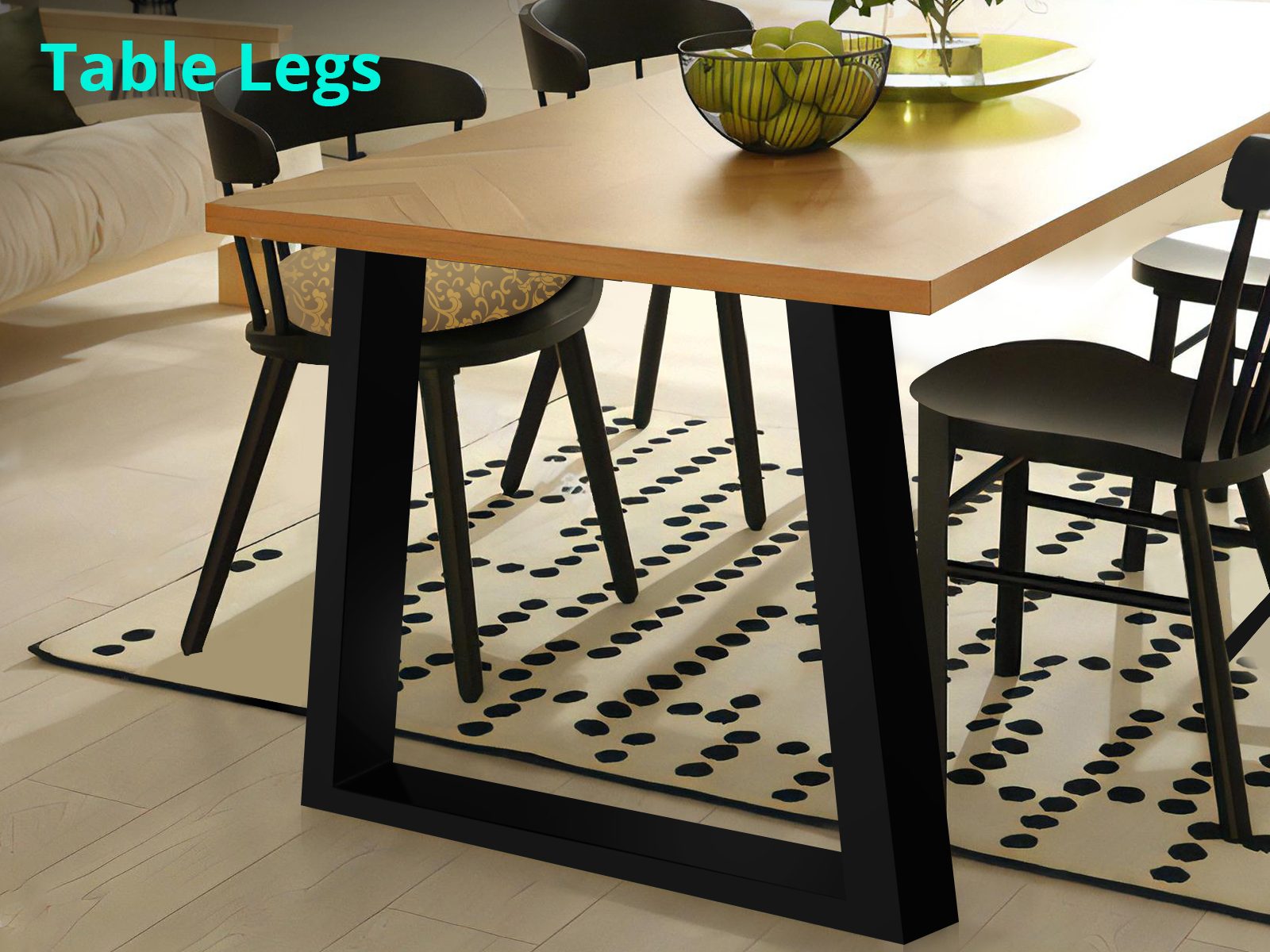 2PCs Heavy Duty DIY Steel Table Leg