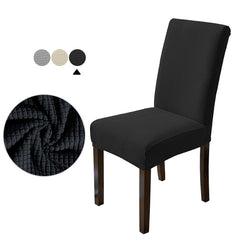 4PCs Waterproof Dinning Chair Covers Black