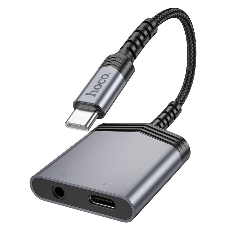 hoco. Type-C to Type-C + 3.5mm Digital Audio Converter 27w Charging LS39