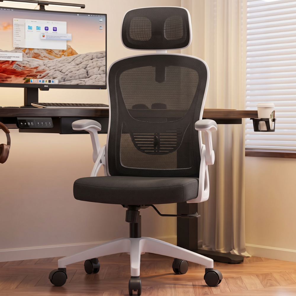 Ergonomic Gaming Chair O88 - Black & White