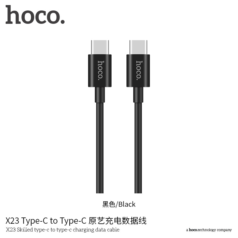 hoco. X23 Type-C to Type-C Original Art Charging Cable White