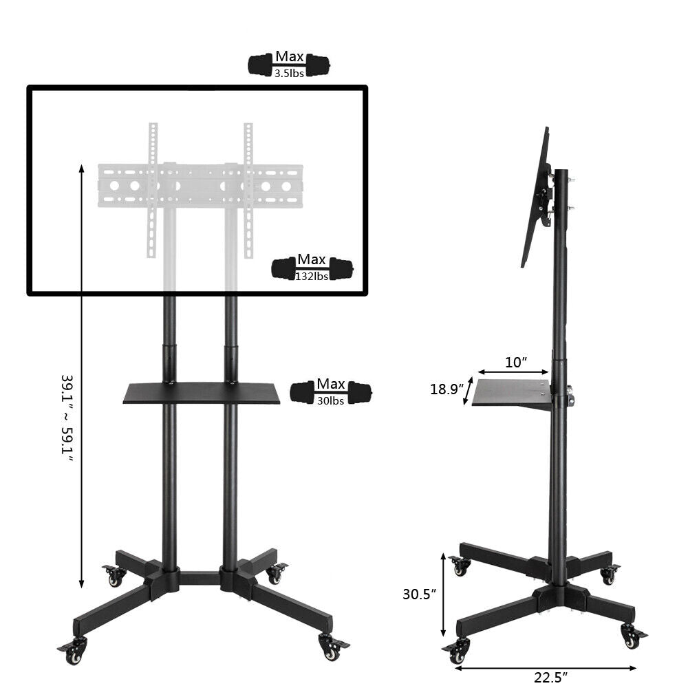 Protable TV stand with Wheels 32-70"