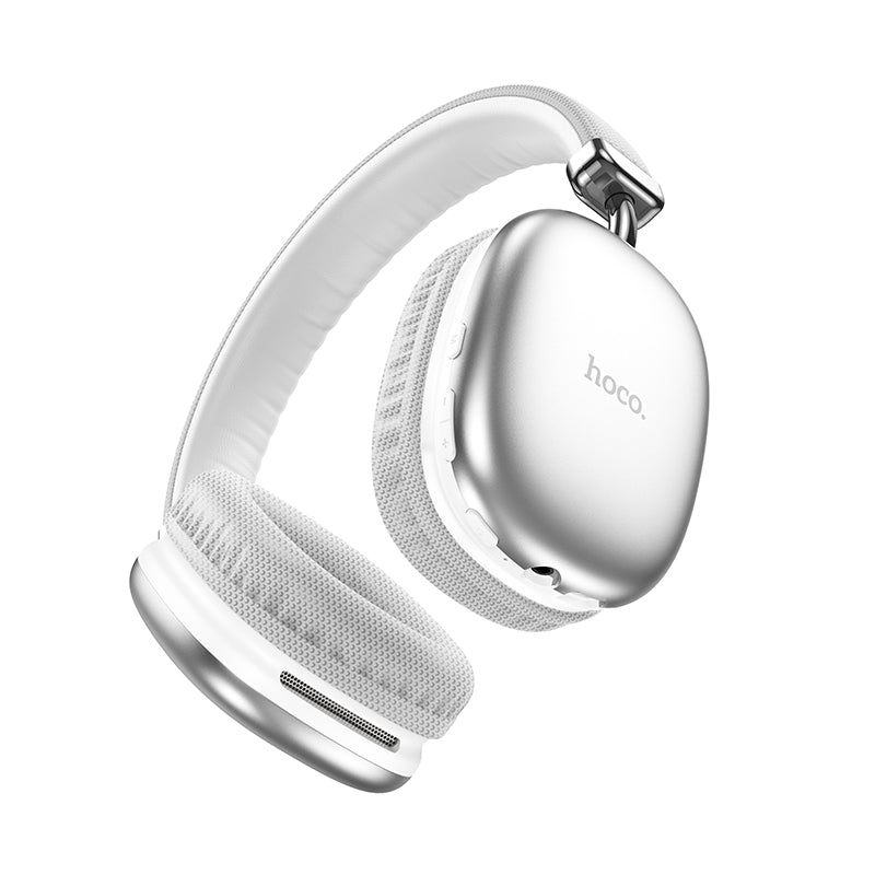 Hoco W35 Wireless Headphones - 40 Hour Battery - silver