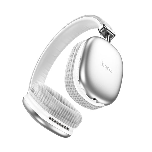 Hoco W35 Wireless Headphones - 40 Hour Battery - silver