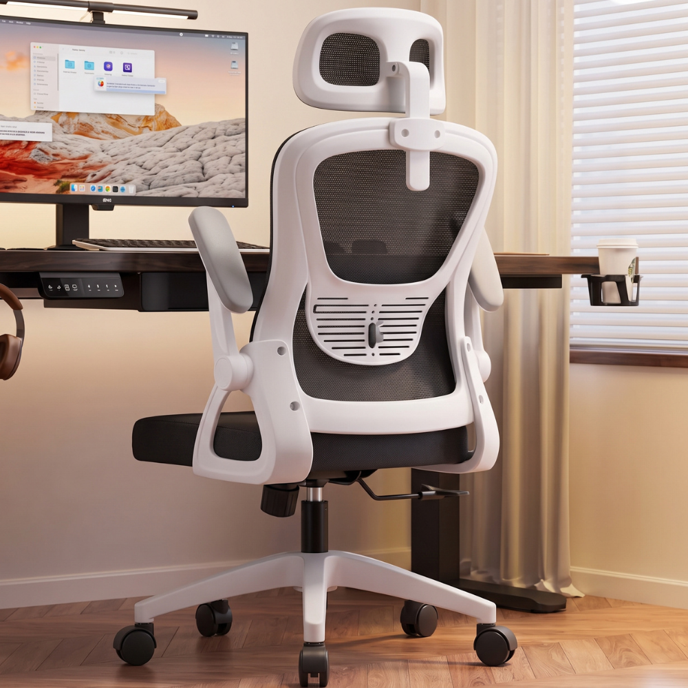 Ergonomic Gaming Chair O88 - Black & White