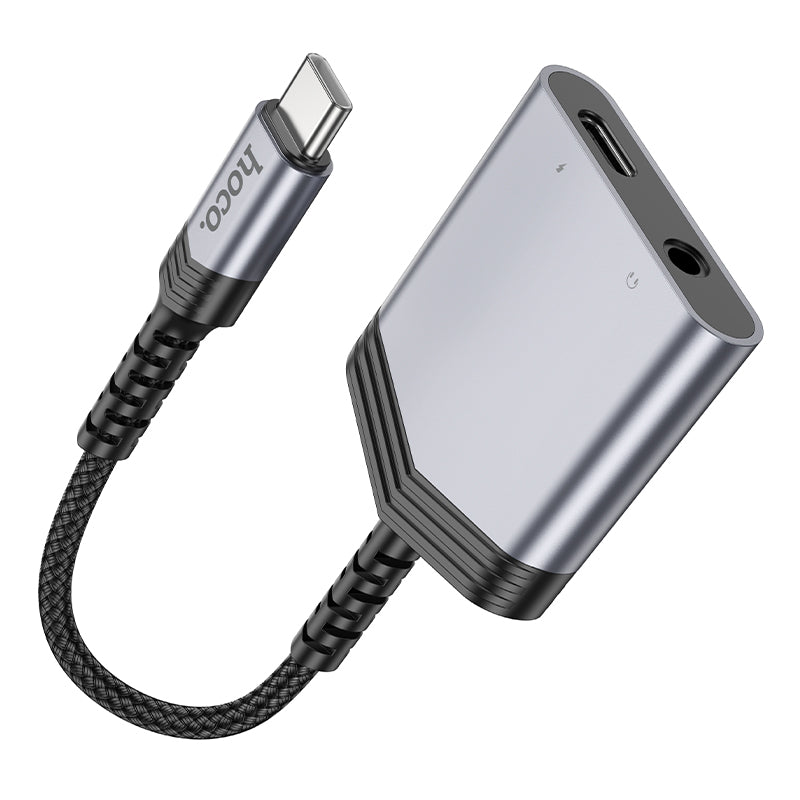 hoco. Type-C to Type-C + 3.5mm Digital Audio Converter 27w Charging LS39