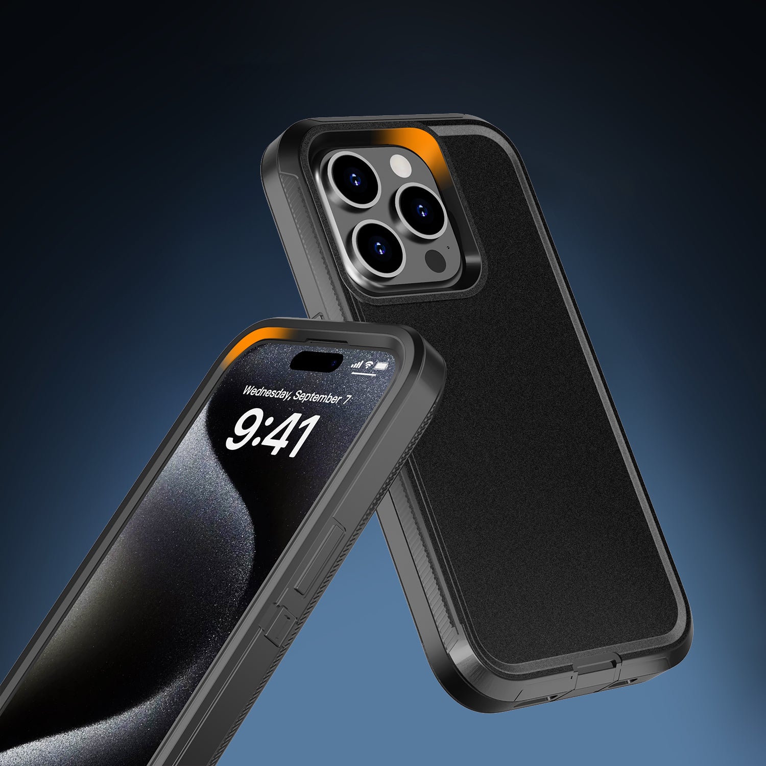 Adventurer Heavy Duty Case for iPhone 15 Pro Max - Black