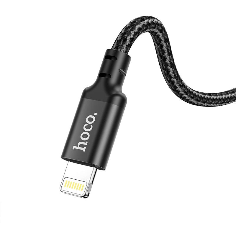 hoco. X14 iPhone Lightning Double Speed PD Charging Cable Black(L=1M)