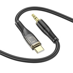 hoco. UPA25 Type-C TO AUX Cable Black