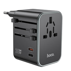 hoco. AC19 5-port Travel Universal conversion charger 35WPD Black