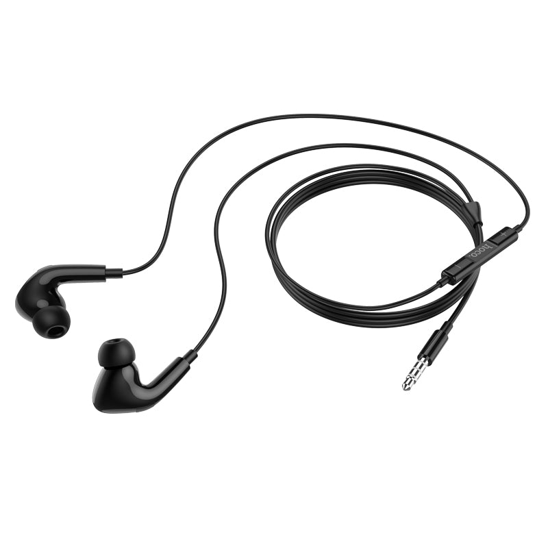 hoco. Crystal 3.5mm Earphones with Microphone M101 Pro Black