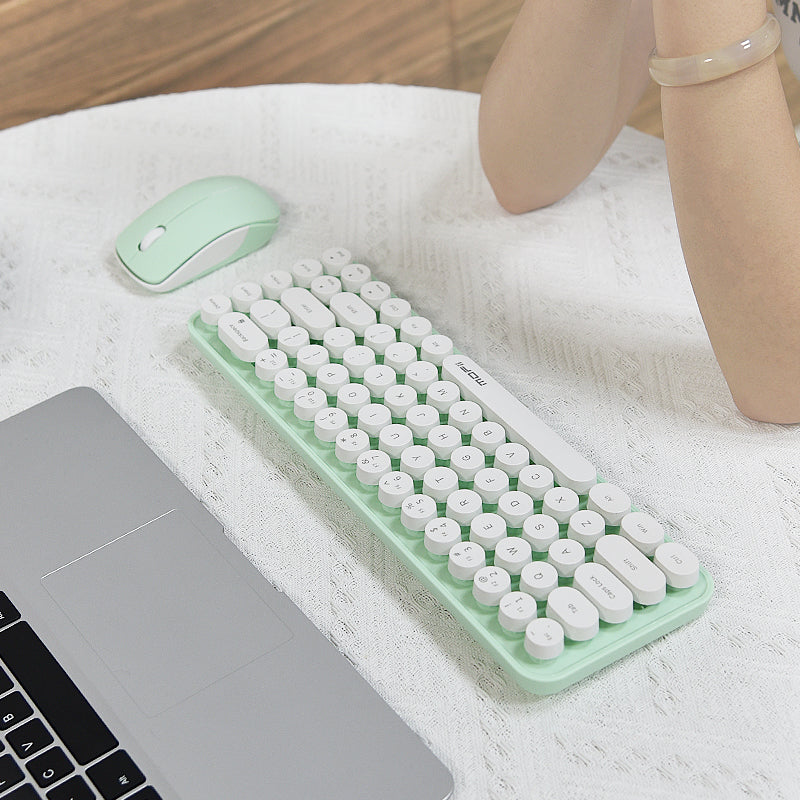 MOFII Wireless Keyboard and Mouse Set - Green