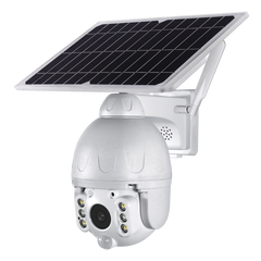 FIX4U Solar-powered 4G Security Cameras With PIR AI Human Detection 4MP