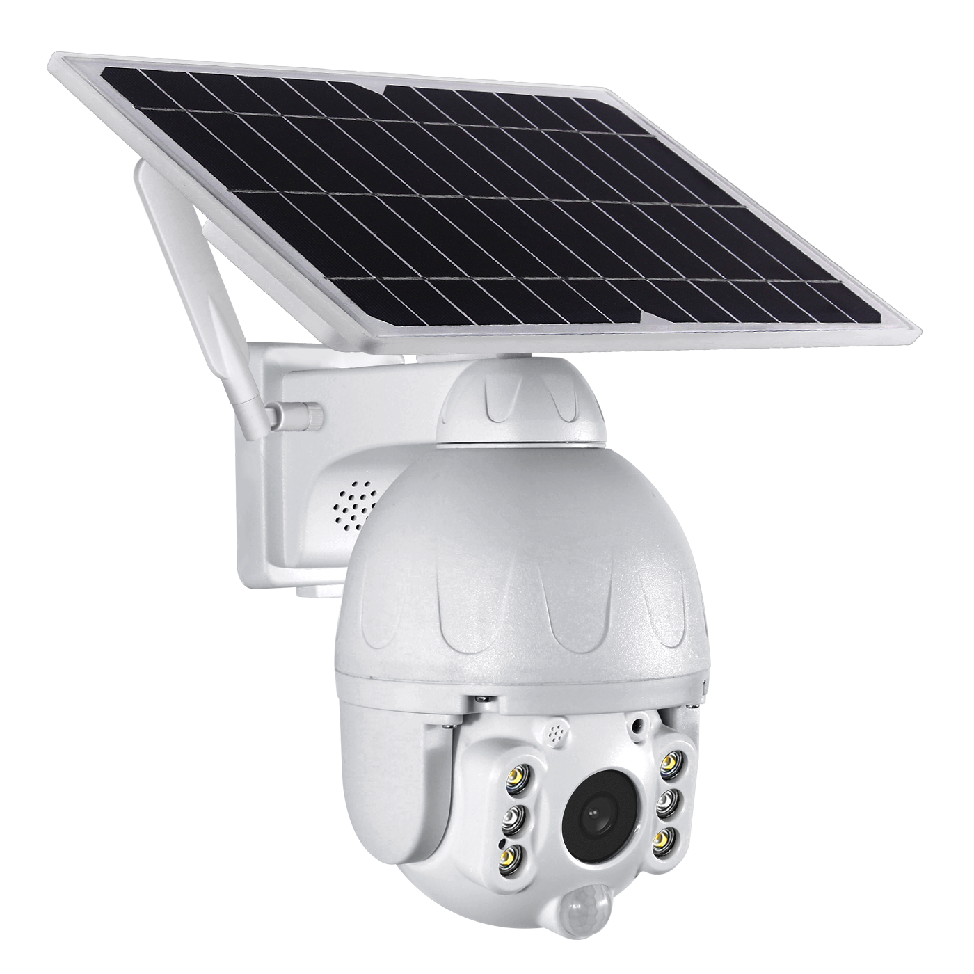 FIX4U Solar-powered 4G Security Cameras With PIR AI Human Detection 4MP