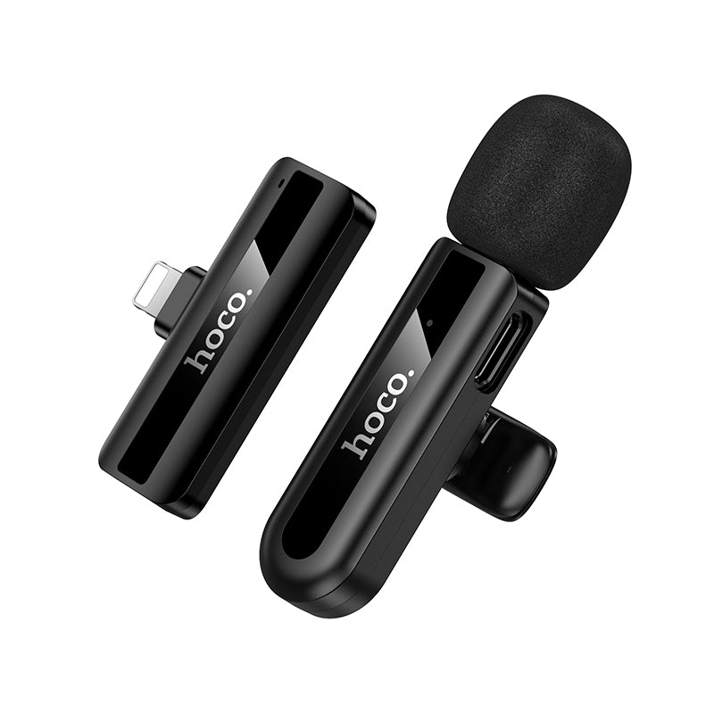 Hoco L20 Lightning Wireless Lavalier Microphone for iPhone