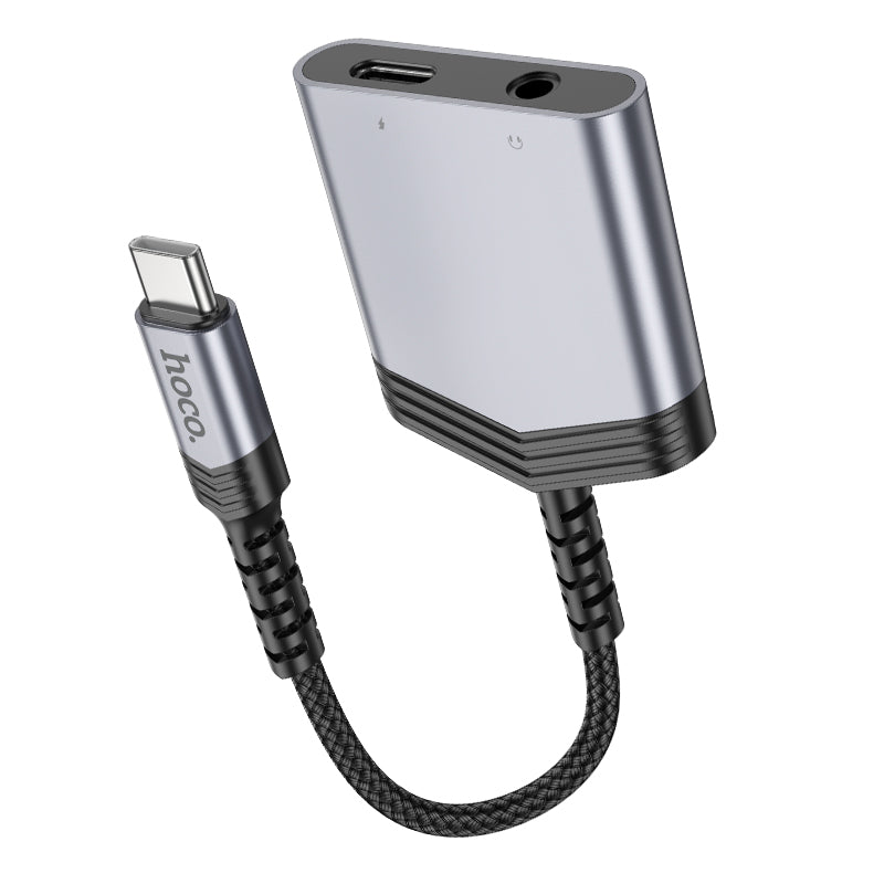 hoco. Type-C to Type-C + 3.5mm Digital Audio Converter 27w Charging LS39