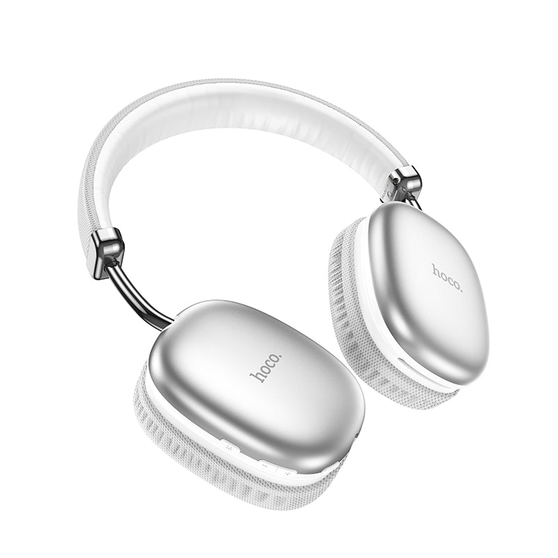 Hoco W35 Wireless Headphones - 40 Hour Battery - silver